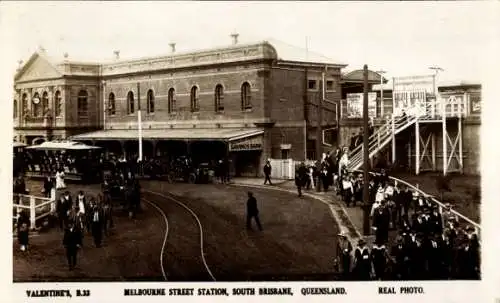 Ak South Brisbane Queensland Australien, Melbourne Street Station