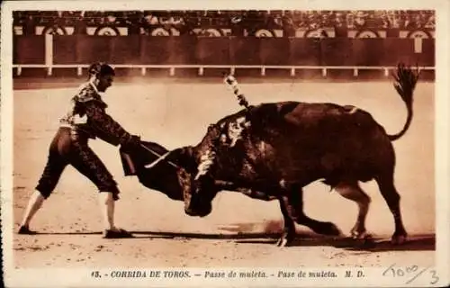 Ak-Stierkampf, Muleta-Pass