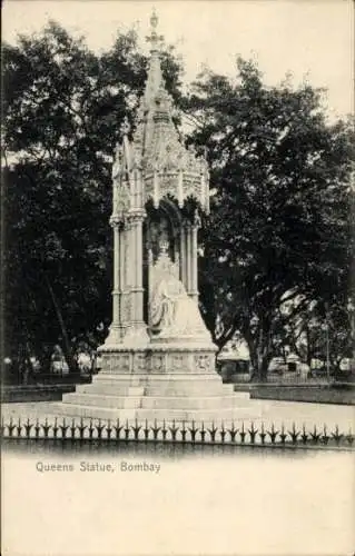 Ak Mumbai Bombay Indien, Königinnenstatue