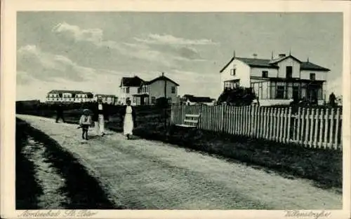 Ak Nordseebad Sankt Peter Ording, Villenstraße