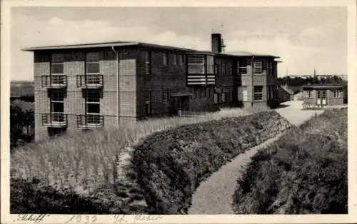 Ak Nordseebad Sankt Peter Ording, Kuranstalt Goldene Schlüssel, Haus Schiff