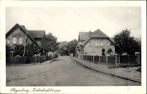 Ak Steyerberg Niedersachsen, Bahnhofstraße