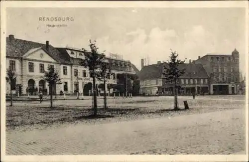 Ak Rendsburg in Schleswig Holstein, Hauptwache