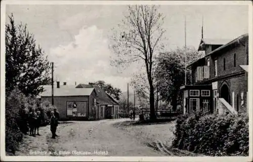 Ak Breiholz an der Eider Holstein, Teilansicht