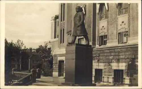 Foto Ak Bergen Norwegen, Bjørnson Statue