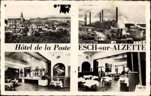 Ak Esch-sur-Alzette Luxemburg, Hotel de la Poste