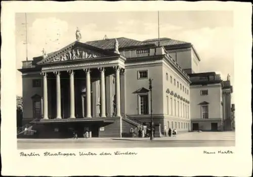 Ak Berlin Mitte, Deutsche Staatsoper, Unter den Linden