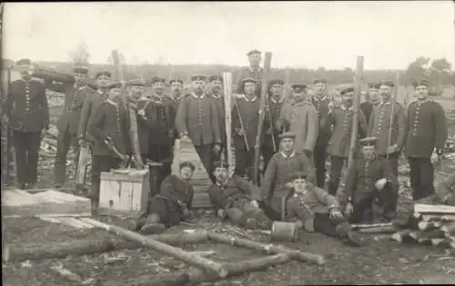 Foto Ak Wünsdorf Zossen in Brandenburg, Truppenübungsplatz, Deutsche Soldaten in Uniformen