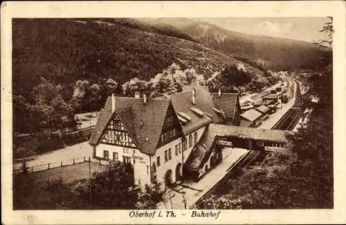 Ak Oberhof im Thüringer Wald, Bahnhof