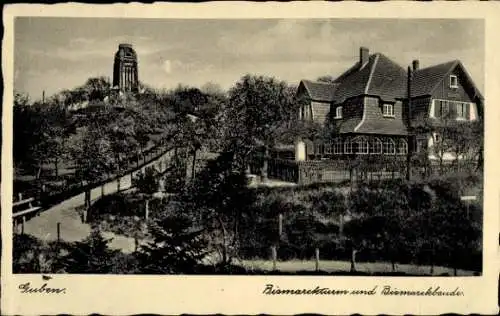 Ak Guben in der Niederlausitz, Bismarckturm, Bismarckbaude