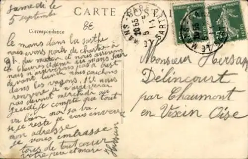 Ak Le Mans Sarthe, Eingang zum Jardin des Plantes
