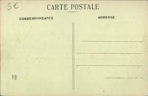 Ak La Flèche Sarthe, Place Henri IV und das Postamt