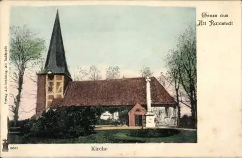 Ak Hamburg Wandsbek Rahlstedt Altrahlstedt, Kirche