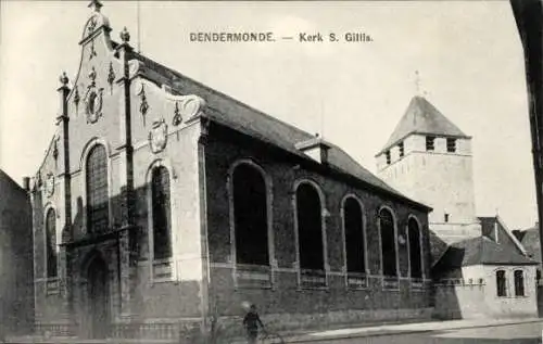 Ak Sint Gillis bij Dendermonde Saint Gilles lez Termonde Ostflandern, Kirche