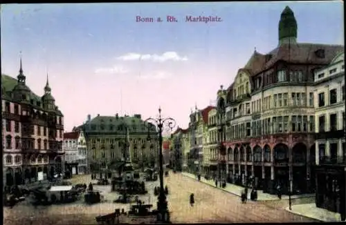 Ak Bonn am Rhein, Marktplatz