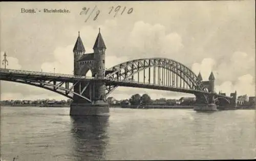 Ak Bonn am Rhein, Rheinbrücke