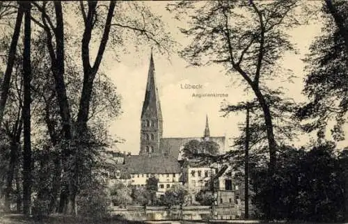 Ak Hansestadt Lübeck, Aegidienkirche