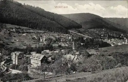 Ak Bad Wildbad im Schwarzwald, Panorama