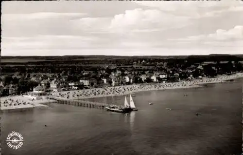 Ak Ostseebad Niendorf Timmendorfer Strand, Gesamtansicht, Strand