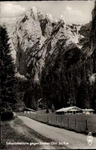 Ak Berchtesgaden in Oberbayern, Scharitzkehlalpe, Scharitzkehlalm, Hohen Göll