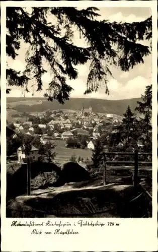 Ak Bischofsgrün Fichtelgebirge, Blick vom Hügelfelsen