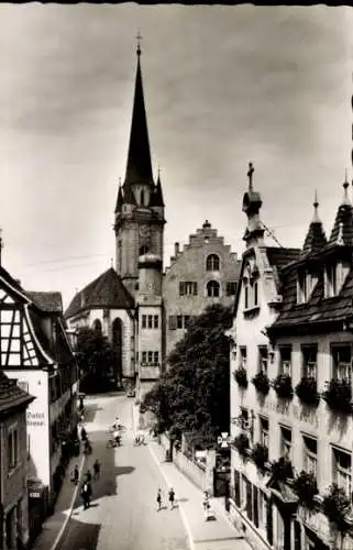 Ak Radolfzell am Bodensee, Teilansicht, Kirche