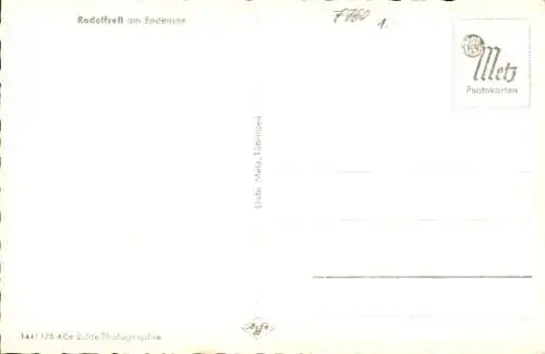 Ak Radolfzell am Bodensee, Teilansicht, Kirche