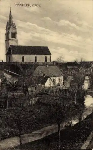 Ak Efringen Kirchen am Oberrhein, Kirche