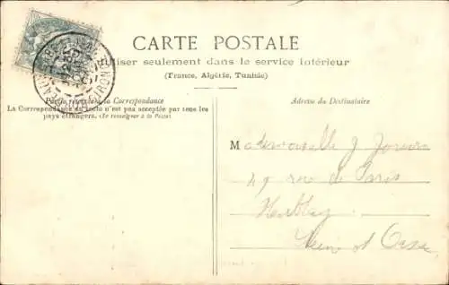 Ak Landes, Rives de l'Adour, Gedicht