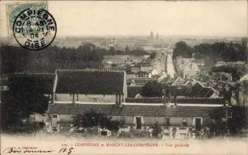 Ak Compiègne Oise, Margny les Compiègne, Panorama