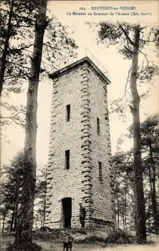 Ak Bruyères Vosges, Le Mirador au Sommet de l'Avison