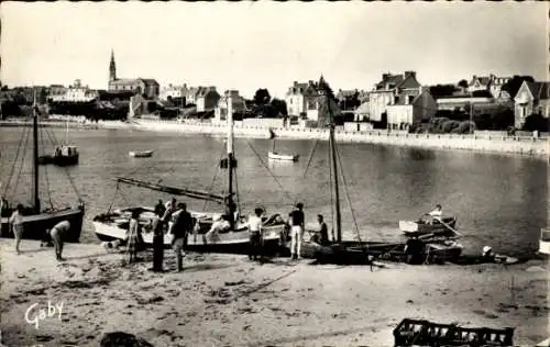 Ak Île de Batz Finistère, Hafen