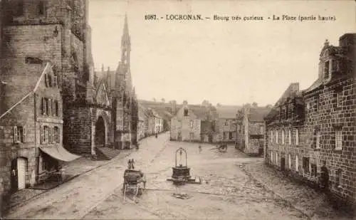 Ak Locronan Finistère, Sehr merkwürdige Stadt, Ort