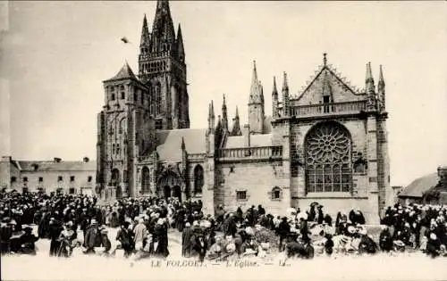 Ak Le Folgoët Finistère, Kirche