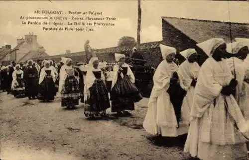 Ak Le Folgoet Finistère, Prozession, Pardon ar Folgoet