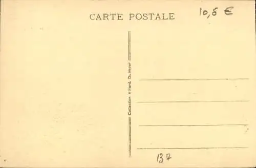 Ak Le Folgoët Finistère, die Pilger von La Fontaine