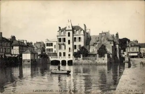 Ak Landerneau Finistère, Pont