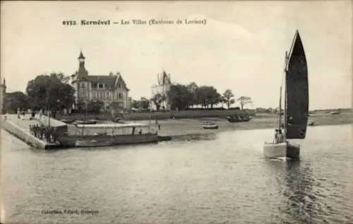 Ak Kernével Morbihan, Segelboot, Haus