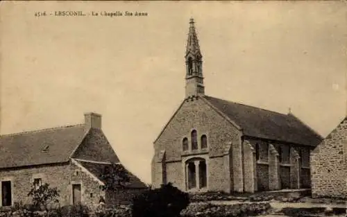 Ak Lesconil Finistère, Chapelle Ste Anne