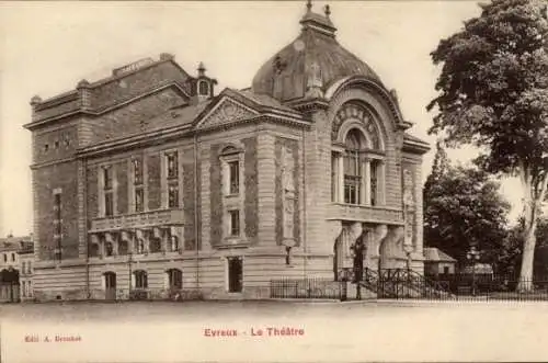 Ak Évreux Eure, Theater