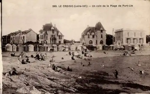 Ak Le Croisic Loire Atlantique, Un voin de la Plage de Port-Lin