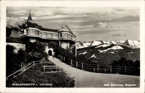 Ak Gebhardsberg bei Bregenz in Vorarlberg, Burg, Eingang