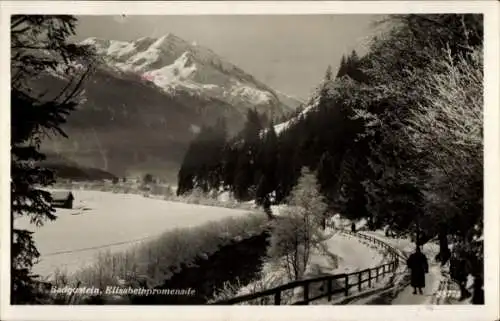 Ak Bad Gastein Badgastein in Salzburg, Elisabethpromenade, Winter