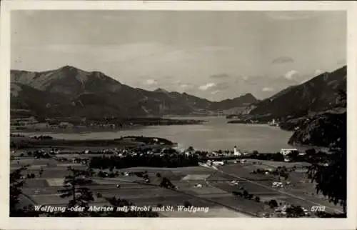 Ak Strobl in Salzburg, St. Wolfgang, Abersee