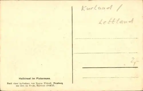 Ak Schwefelbad Kurland Lettland, Halbinsel im Pixternsee