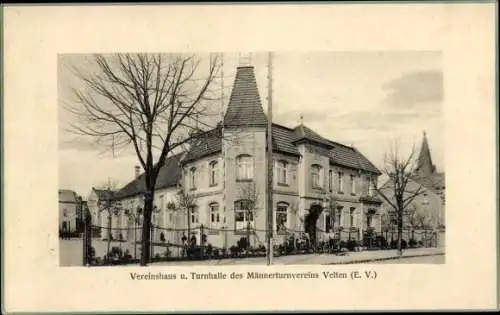 Ak Velten in der Mark, Vereinshaus, Turnhalle des Männerturnvereins