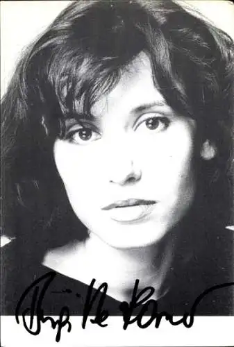 Foto Schauspielerin Brigitte Karner, Portrait, Autogramm