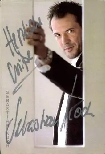Foto Schauspieler Sebastian Koch, Portrait, Autogramm