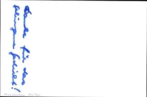 Ak Schauspielerin Magdalena Müller, Portrait, Autogramm