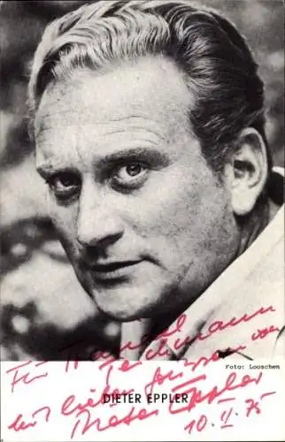 Ak Schauspieler Dieter Eppler, Portrait, Autogramm